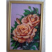 Картина вышитая бисером “Роза“ фото