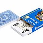 Карты для покера “Modiano Poker“ 100% пластик, Италия, голубая рубашка фотография