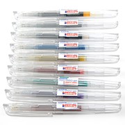 Ручка гелевая Gelroller, мягкая зона захвата, 0,7 мм, сменный стержень, прозрачный корпус Синий металлик