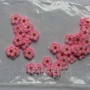 Фимо нарезка цветы Розовые (50шт). №22 фотография
