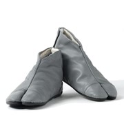 Японская обувь, Кожаная модель ниндзя шуз ПОНИ серые фото