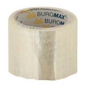 Клейкая лента упаковочная Buromax 48мм x 200ярдов x 40мкм прозрачная (BM.7051-00)