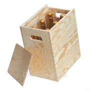 Сувенирная деревянная коробка-пенал фото