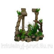 Грот Meijing YS “Античные колонны с растениями“ (33*20*35) (AR-002) фотография