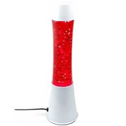 Лава лампа "Красная колонна" с блёстками (38 см)