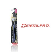 Японская зубная щетка Dentalpro Black Compact Head средн. жесткость, жесткая и мягкая фото