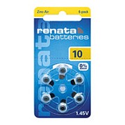 Батарейка Renata ZA 10 для слуховых аппаратов фото