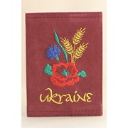 Обложка на паспорт "Пшениця, мак, волошка"