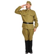 Карнавальный костюм Карнавалофф Костюм на 9 мая солдата взрослый, XL (56-58/188 см) фото