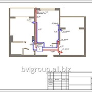 Монтажная схема вентиляции квартиры — 95 м2. фото