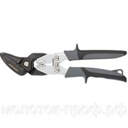 Ножницы по металлу "Piranha", усиленные, 255 мм, прямой и левый рез, сталь СrMo, двухкомпонентные рукоятки