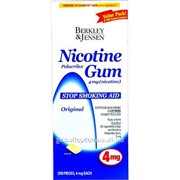 Антиникотиновая жевательная резинка Berkley & Jensen (4 мг) (№ NicotineGum4mg)
