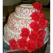 Свадебный торт, 8 кг фото