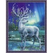 РТ-0043 Частичная вышивка Риолис “Белый олень“ 30*40см фото