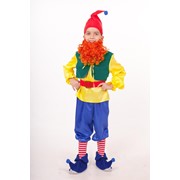 Карнавальный костюм для детей Пуговка Гном Тилли детский, 36 (140 см) фотография