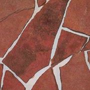 Камень на садовые дорожки - песчаник красный фото