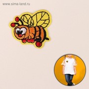 Термоаппликация «Пчёлка», 4 × 3,5 см, цвет МИКС фото