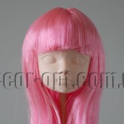 Голова куклы 4,5 см с розовыми волосами с челкой 25см 5564