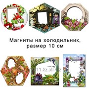Фотомагниты на холодильник, свадебные магниты, магниты с логотипами. фото