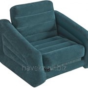 Надувной диван Intex 68565 - 109х218х66см, темно-зеленый фотография