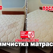 Глубинная чистка матрасов с применением профессиональной химии фото