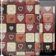 Чехол на iPad 5 (Air) Шоколад с сердечками “3051c-26“ фотография