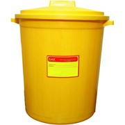 Бак для медицинских отходов жёлтый 35 л фото