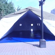 Палатки двадцатиместные с металлическим каркасом 4,4х 8,4х1,7/2,75 м фото