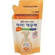 CJ LION Пенное мыло для рук с ароматом персика (увлажнение, сменка) CJ Lion Ai-Kekute Foam Hand Soap Peach 200 ml