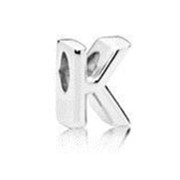 Серебряный шарм Pandora “буква К“ фото