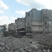 Демонтаж кирпичных зданий взрывом фото