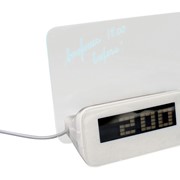 USB Hub на 4 порта с часами и прозрачным экраном для записей маркером фотография