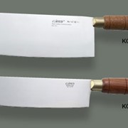 Нож китайский с широким лезвием (5 см), круглой деревянной ручкой 58797