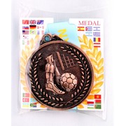 Медаль рельефная Футбол бронза фото