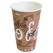 Бумажные стаканы для горячих и холодных напитков Coffee 400 мл фото