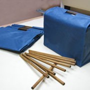 Промо сумка с деревянными ручками - Промо-Саквояж фото