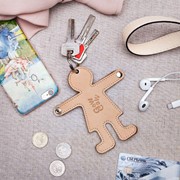 Брелок-ключница Девочка бежевый/рыжий фото