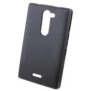 Чехол силиконовый матовый для Nokia lumia 502 черный фотография