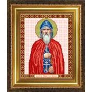 Икона ручной работы Святой Павел вышитая бисером фотография