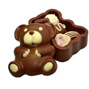 Съедобный шоколадный мишка из вкусного бельгийского шоколада с 5 конфетами внутри