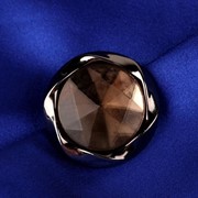 Пуговица декоративная, d 30 мм, цвет коричневый фото