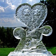 Декорирование ледовых скульптур фото