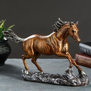 Фигура “Конь бегущий“ бронза, 32х22см фото