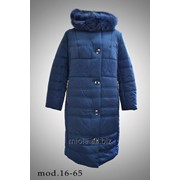 Зимнее пальто с вышивкой, модель 16-65 фото
