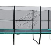 Прямоугольный батут МВМ 457х305 см с защитной сеткой и лестницей