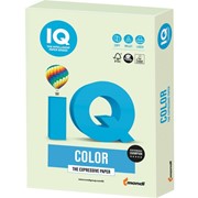Бумага цветная IQ color, А4, 160 г/м2, 250 л., пастель, светло-зеленая, GN27 фото