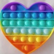 Игрушка антистресс разноцветная 5 шт сердце фото