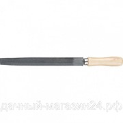 Напильник ON с деревянной ручкой, п/круглый, 300 мм, №2 фото