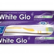 Зубная паста отбеливающая White Glo 2 в 1 с ополаскивателем фото