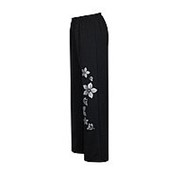 Женские брюки Цветы,ровные,французский Трикотаж фото